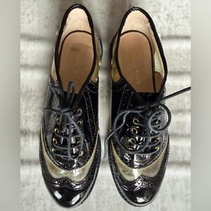 Bass Black and Gold Women's Loafers Size 6